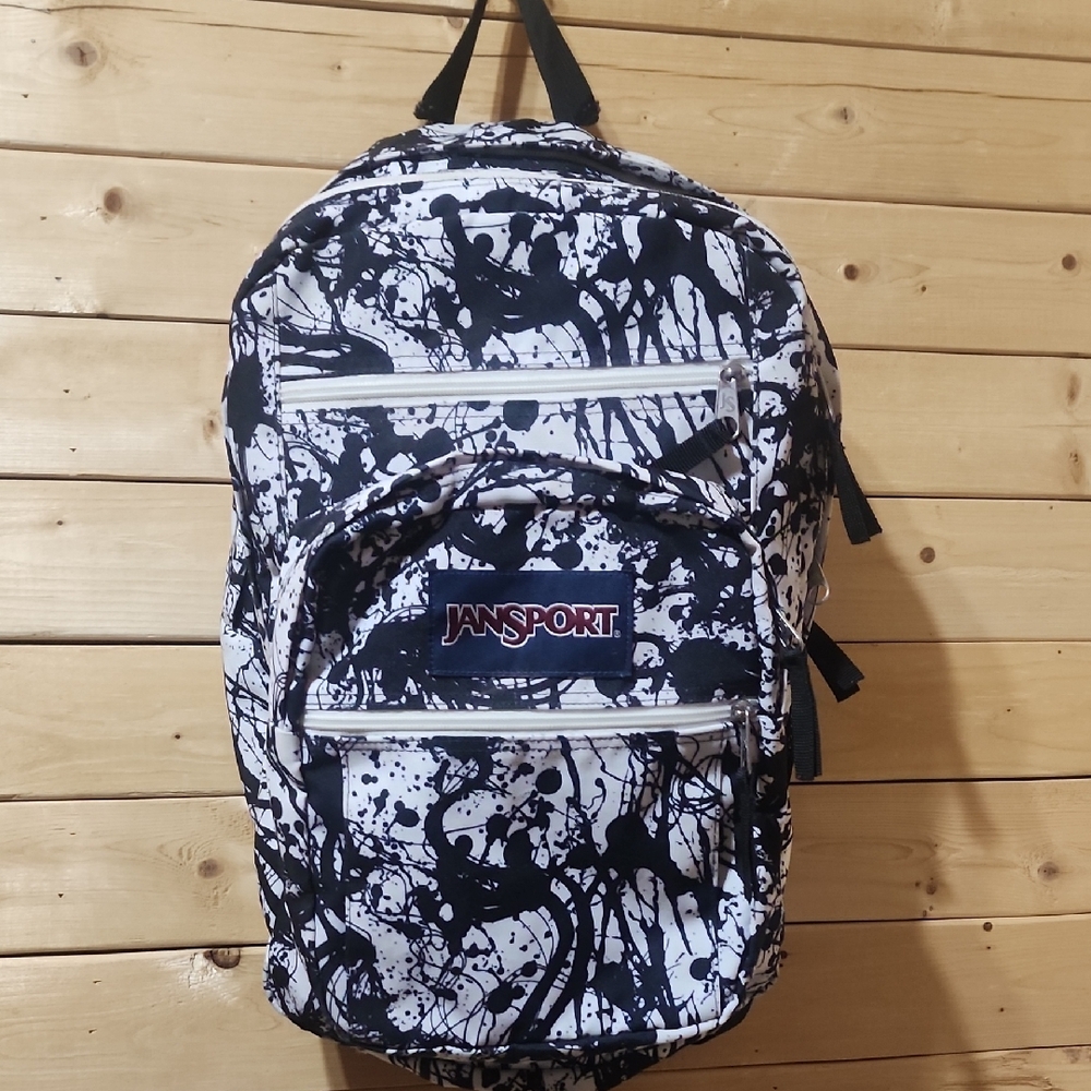Jansport Superbreak Black Paintball Backpack